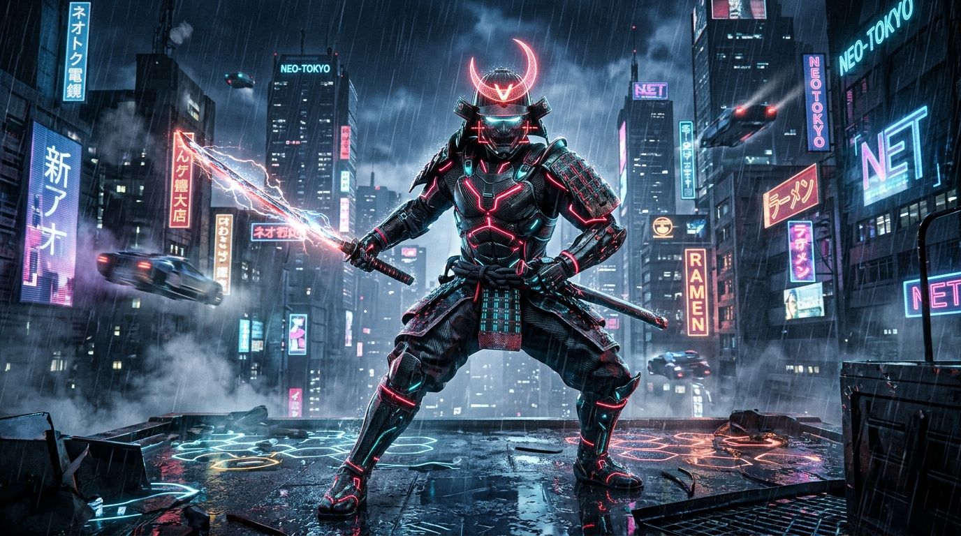 CyberRonin Neo-Tokyo Hero Banner